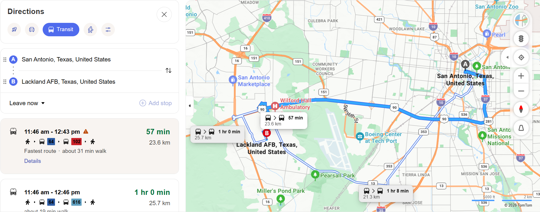 Bing Maps Route Planner Interface