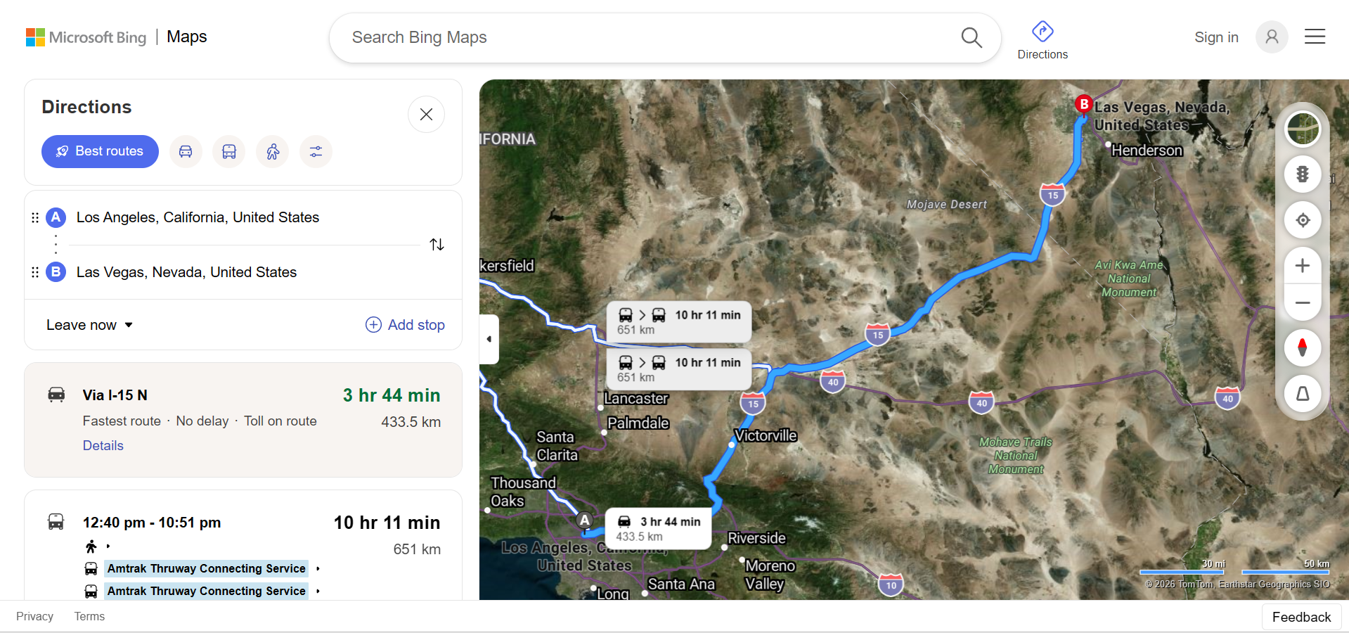 Bing Maps Advanced Features